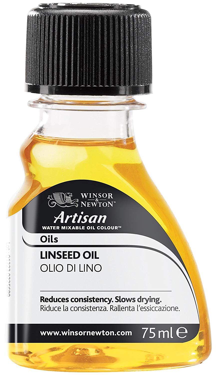 Winsor & Newton RCFAWLO75 75 ml Artisan Water Mixable Linseed Oil Medium,package may vary, Brown, 75 ml (Pack of 1)