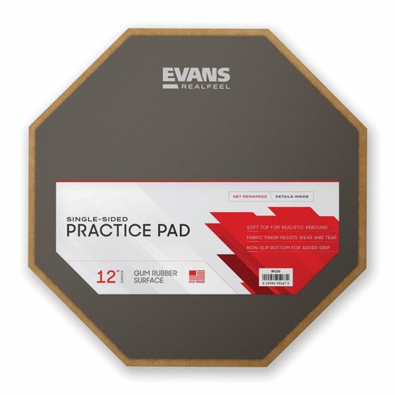Evans RealFeel Drum Practice Pad Drum Pad Drummer Practice Pad
