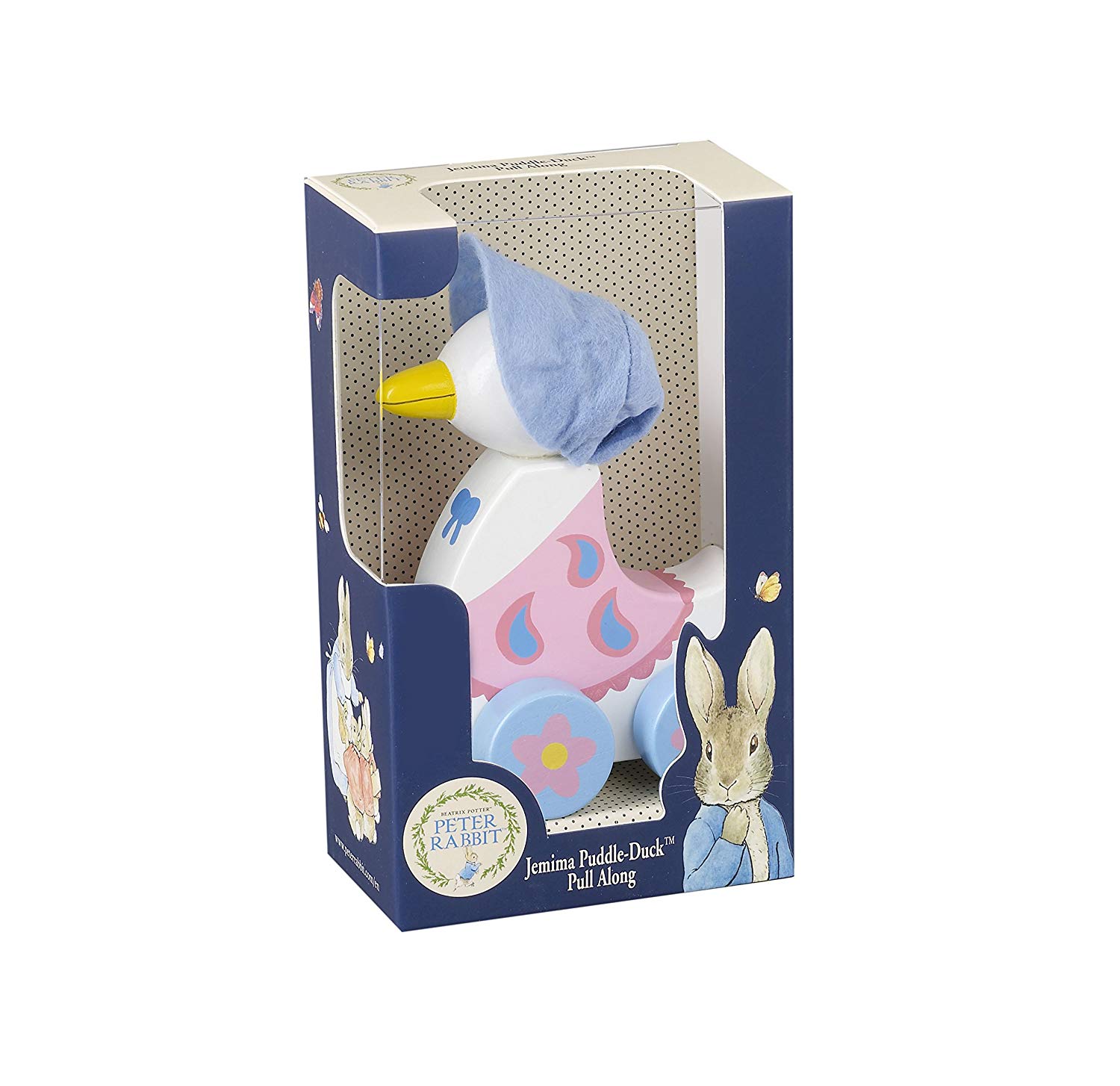 Orange Tree Toys, Official Licensed Peter Rabbit Gifts: Jemima Puddleduck Pull Along - Image 2