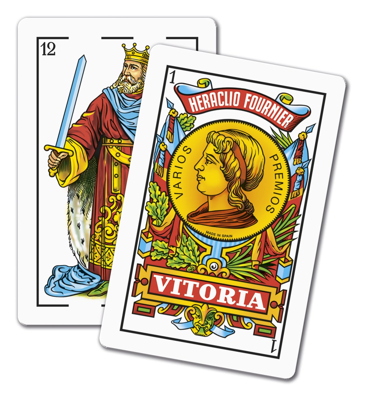 FOURNIER- No. 1 - 40 Cards Set of Spanish Deck and Mat with Mus and Tute Regulation, Multicoloured (F36790), Assorted Colour/Model - Image 3