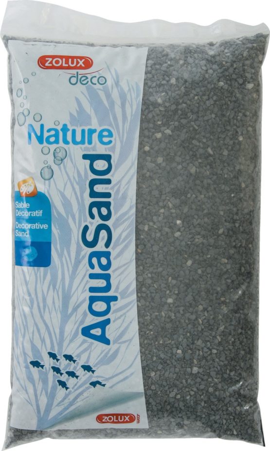 Zolux Natural Gravel for Basalt Aquarium 1 to 4 mm Grain 5 kg Black