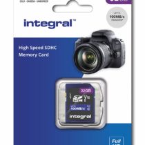 Integral 32GB SD Card High Speed Memory SDHC Up To 100MB/S V10 UHS U1