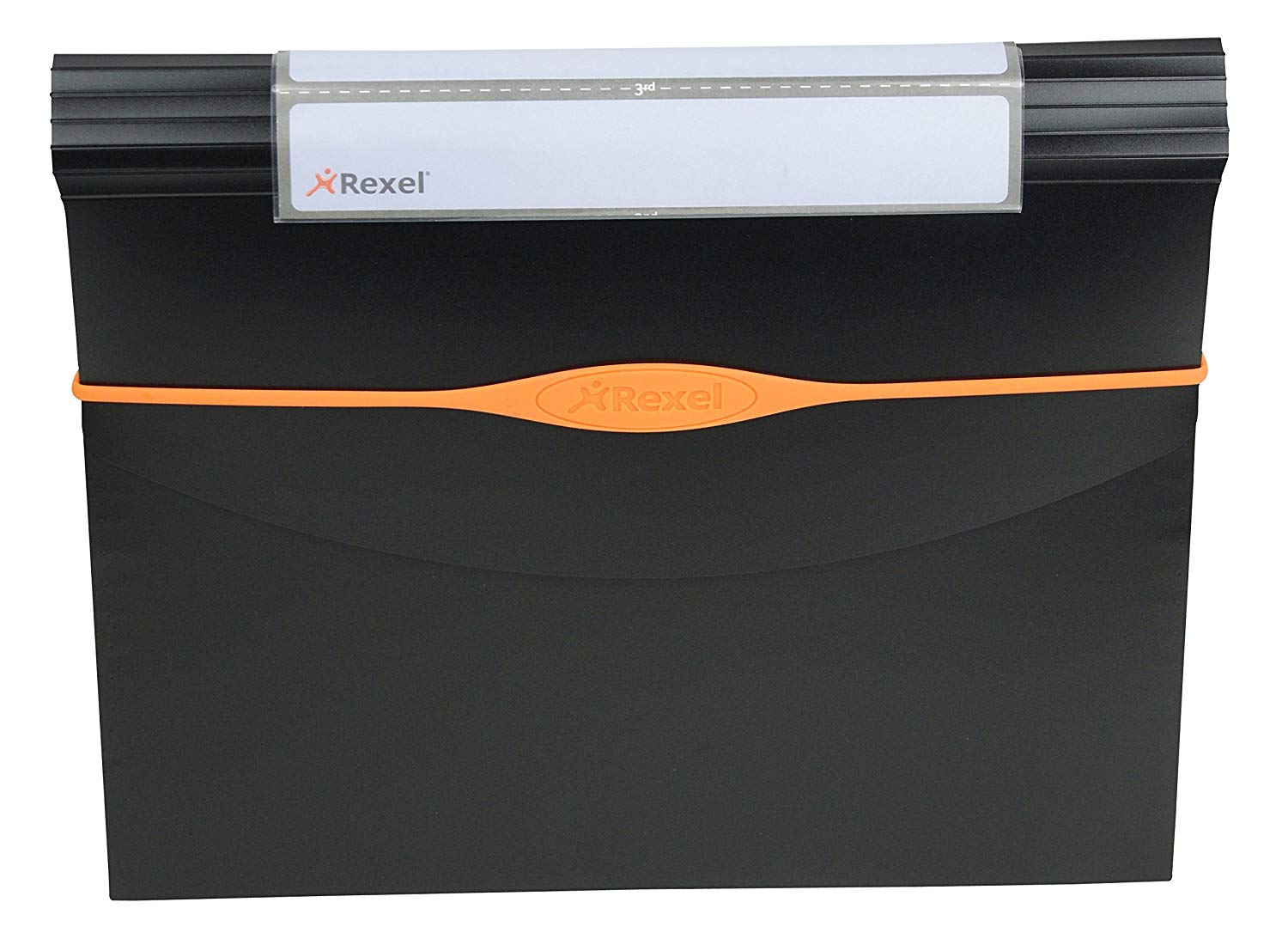 Rexel Optima Expander File, 13-Part, 500 Sheet Capacity, A4 Size - Black