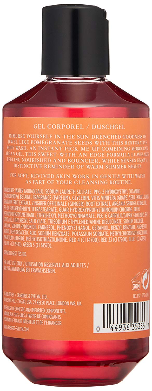 Crabtree & Evelyn Pomegranate Body wash, 250 ml, 250 ml (Pack of 1) - Image 2