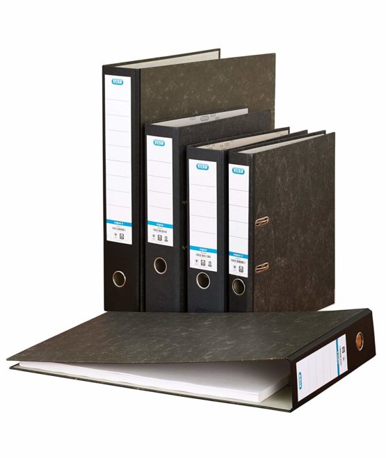 Elba 70 mm A3 Oblong Lever Arch File - Black - Image 3