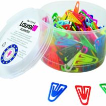 Laurel Paperclips Plastic Non-magnetising 25mm Assorted Colours Ref 126011399 [Pack of 500]