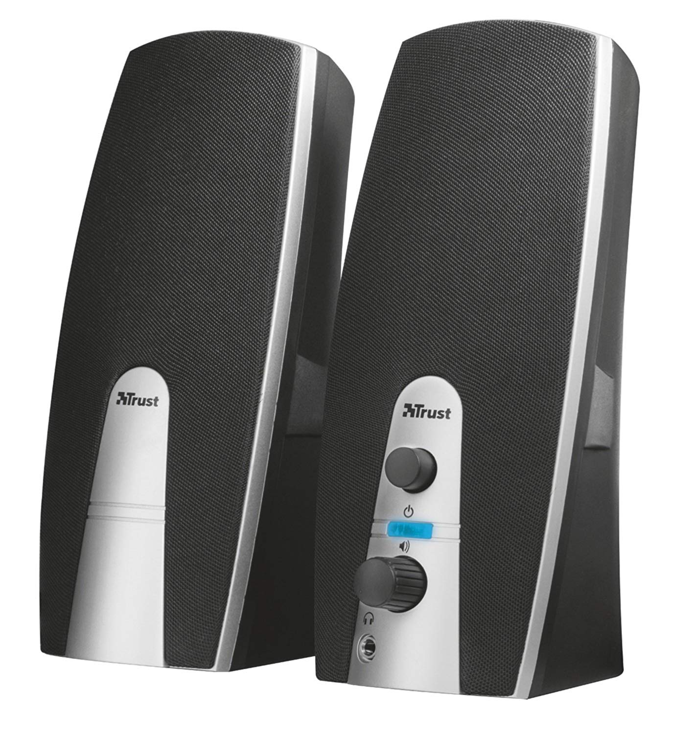 Trust 16697-04 Mila 2.0 USB Powered PC Speakers for Computer and Laptop,5 W (10 W Peak hr) - Silver