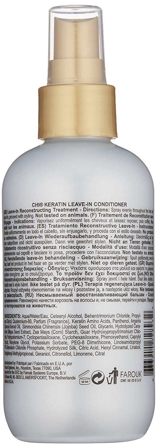 Maintain. Repair. Protect. by CHI Keratin Leave-in Conditioner 177ml, all hair colours, 177 ml (Pack of 1) - Image 2