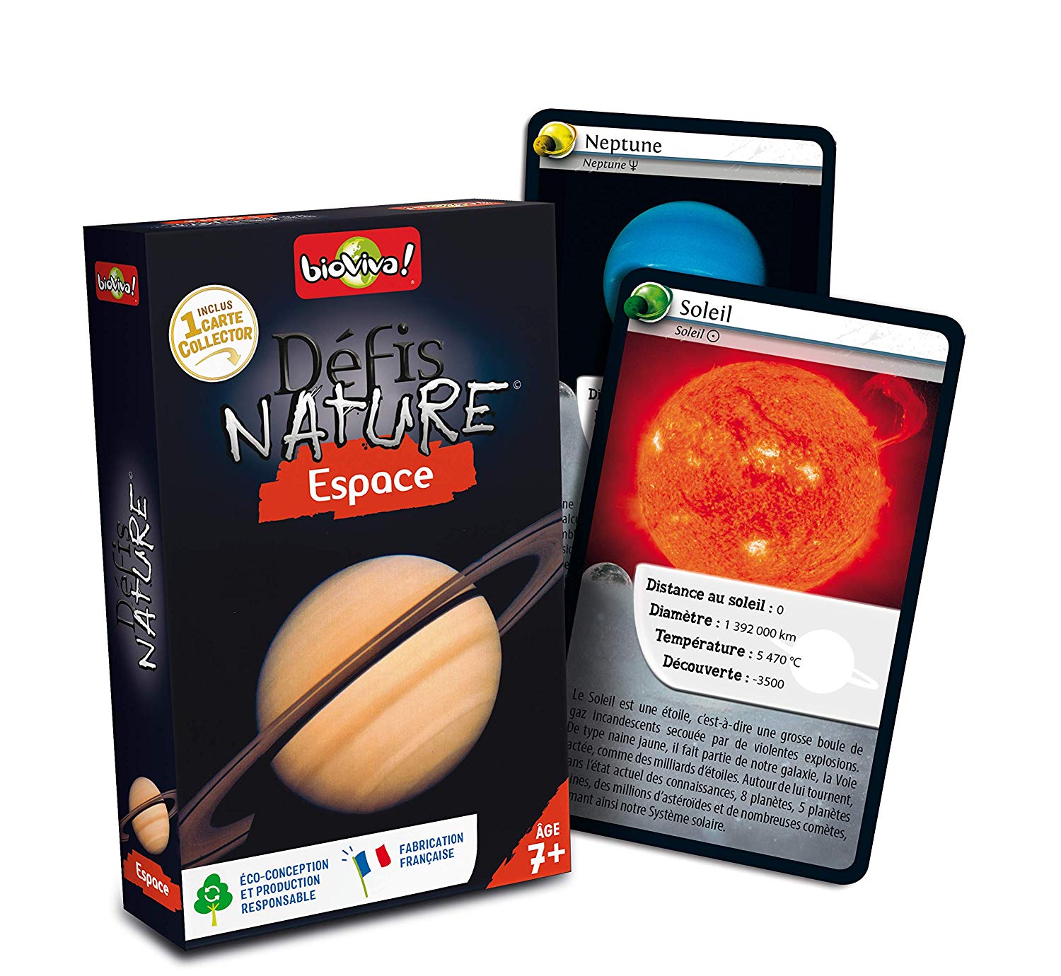 Bioviva Nature Challenges Nature- Space Card Game, Multi- Color - Image 2