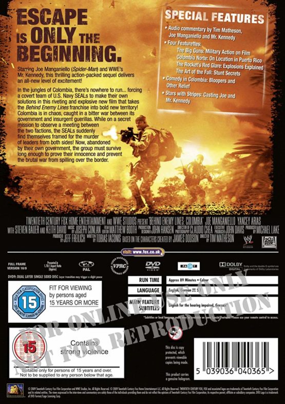 Behind Enemy Lines 3 - Colombia [DVD] - Image 2