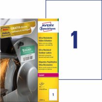 Avery Zweckform Ultra Poly Film Labels 210 x 297 mm White