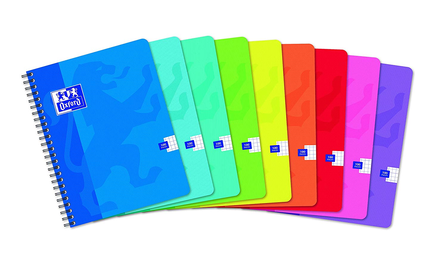 Oxford Office Classique 100103804 School Homework Books Squared 17 x 22 cm 100 Pages Pack of 10, various