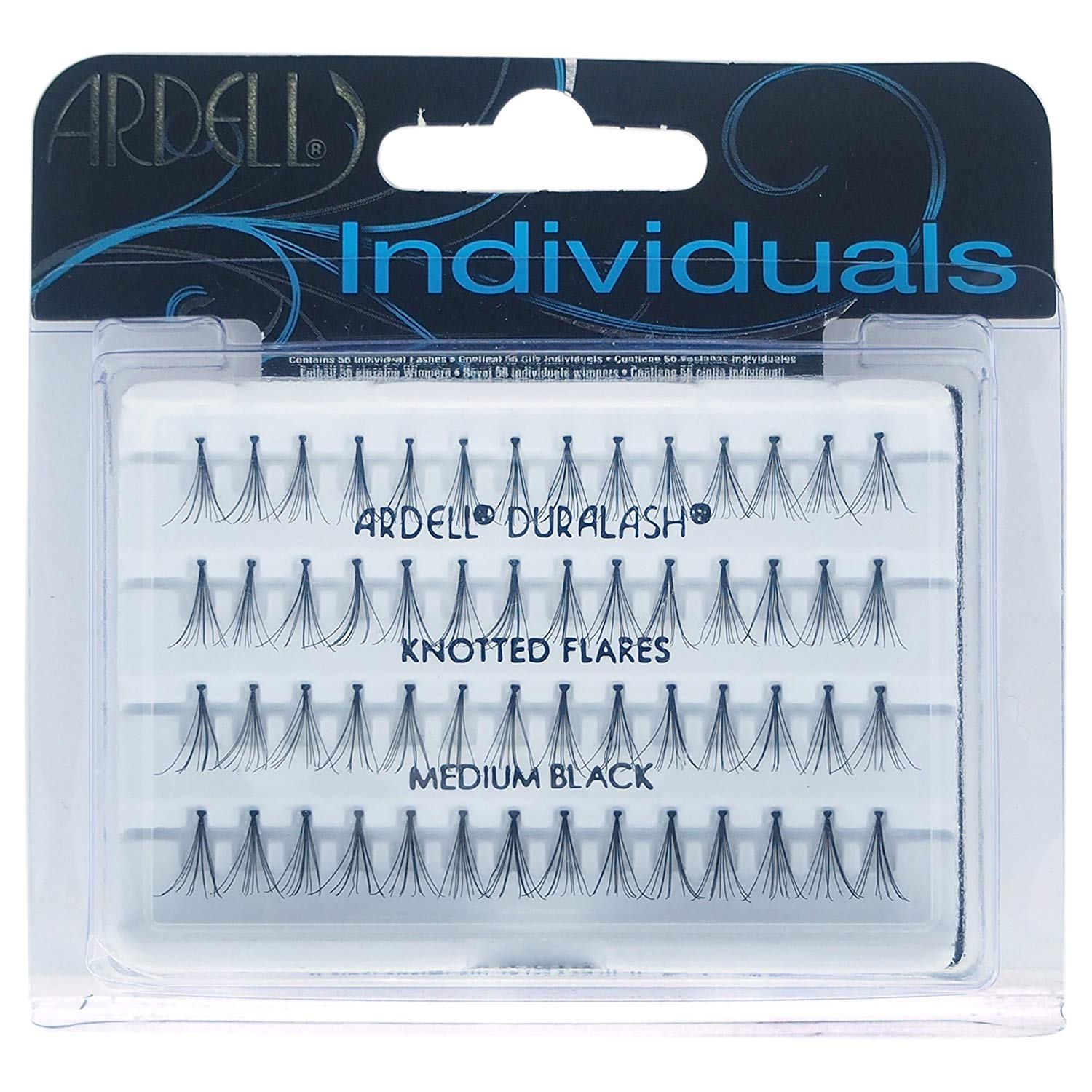 Ardell Dural ash Individual Flare Medium Eye Lashes, Black, Brown,Black, 56 count (Pack of 1)