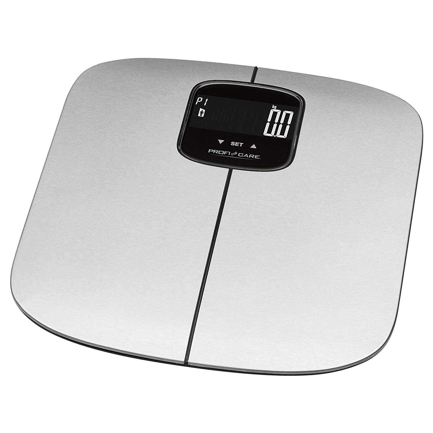 ProfiCare PC-PW 3006 FA 7-in-1 Electronic Stainless Steel Personal Scales for Analysing Weight Body Fat Percentage