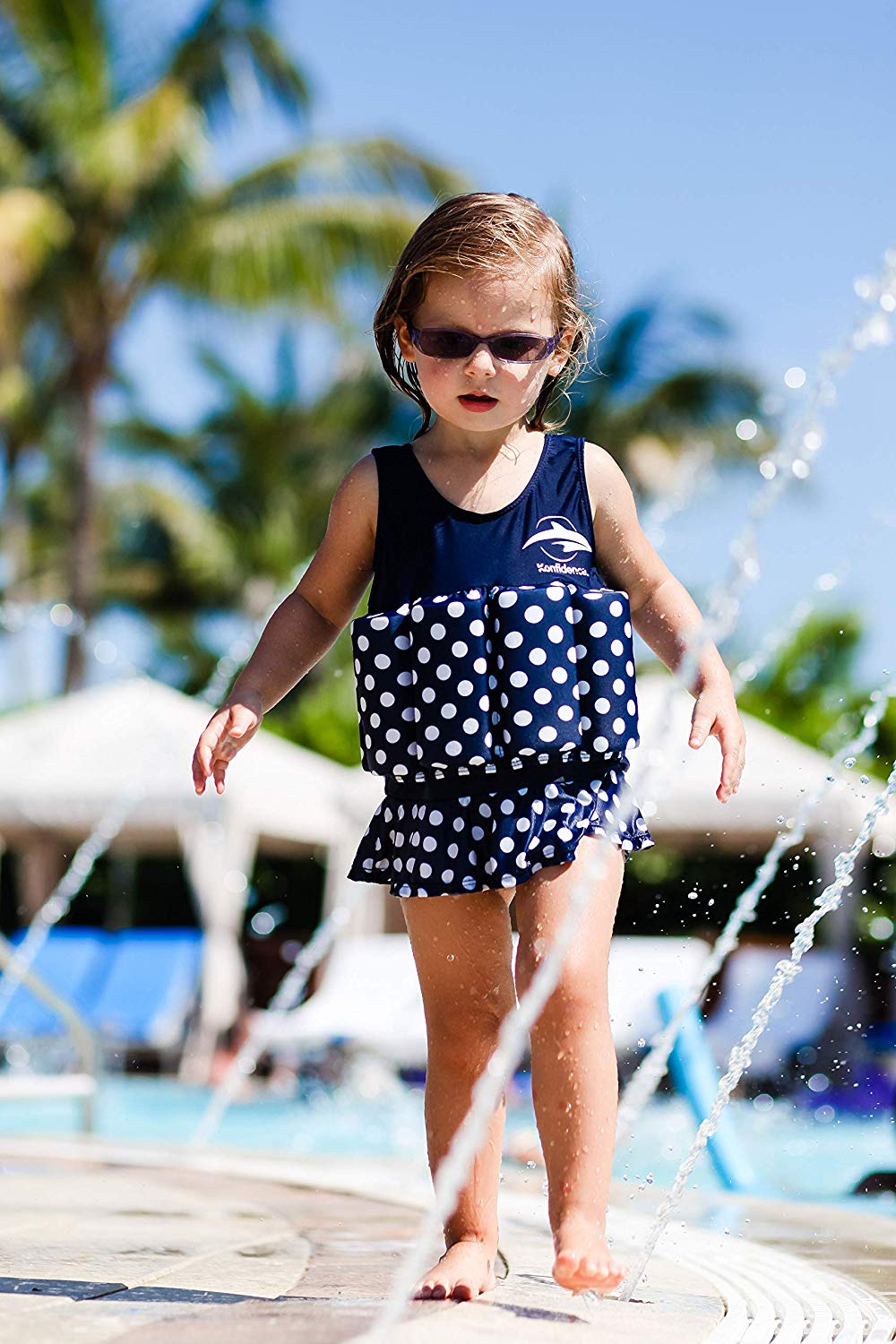 Konfidence Float suit, Traditional Kids Swimsuit for 1-5 Years with Adjustable Buoyancy/Removable Foam Floats - Image 3