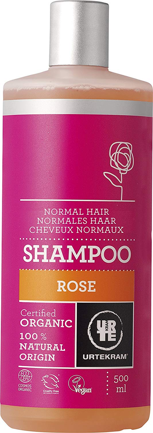 Urtekram - Urtekram Moisturizing Rose Shampoo for Normal Hair - 500ml, 500 ml (Pack of 1)