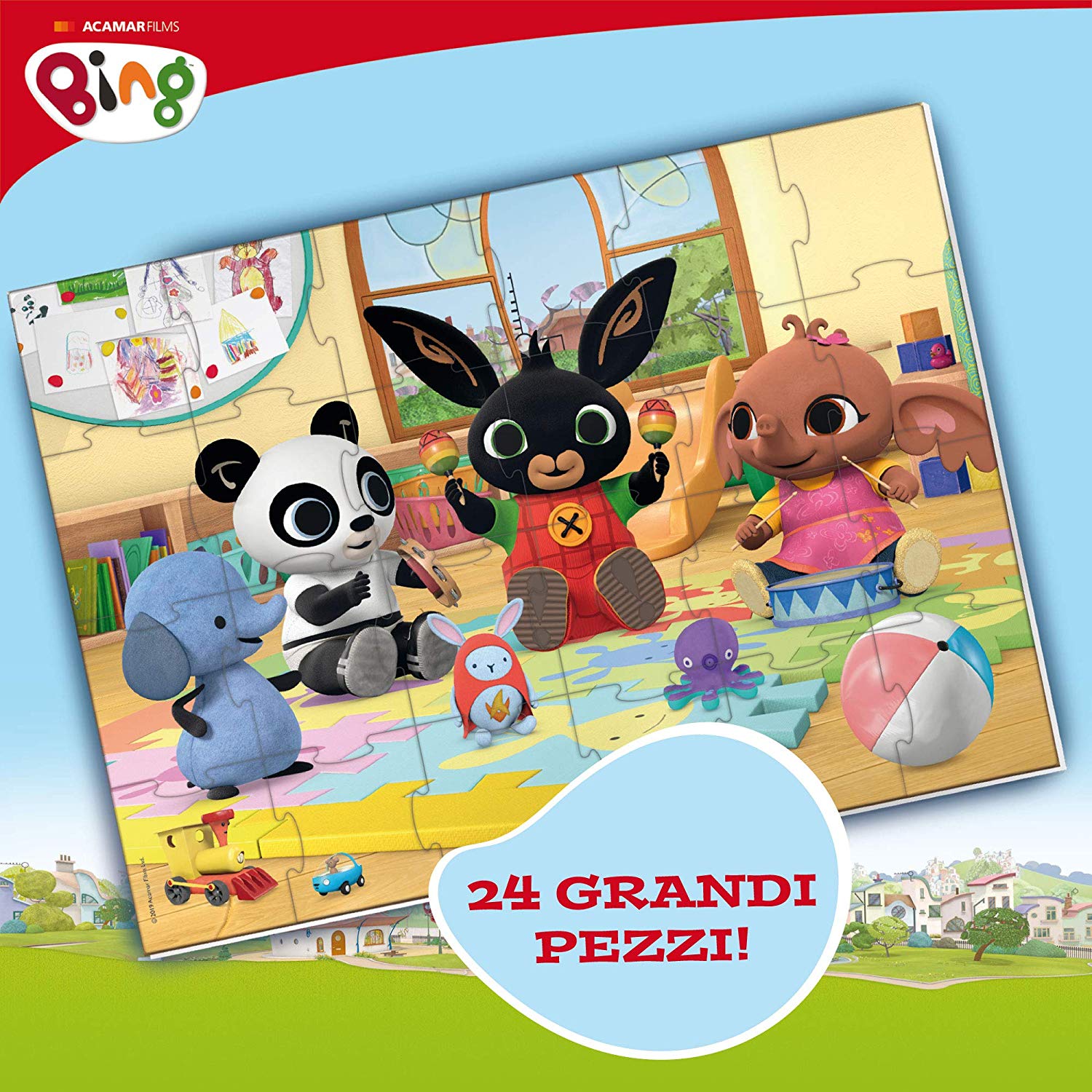Lisciani Bing Giant Floor Puzzle Ciao, 24 Pieces, Multicolour - 74716, Multicolor, 3 - Image 4