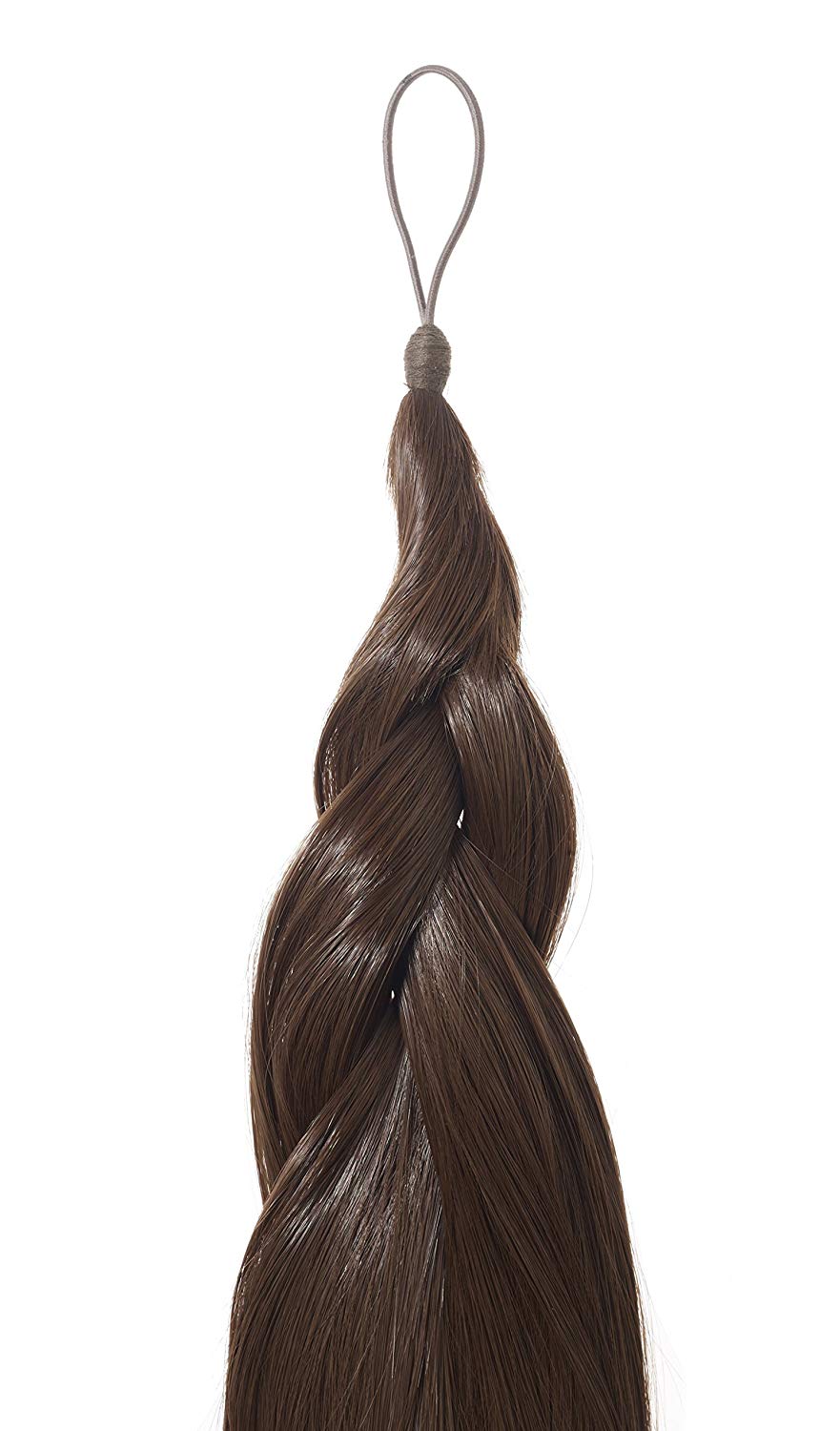 Thermofibre Hair Addition Silky Straight 24" Colour HA4 - Chestnut Brown (Versatile Ponytail and Braid Hair Switch) - Image 2