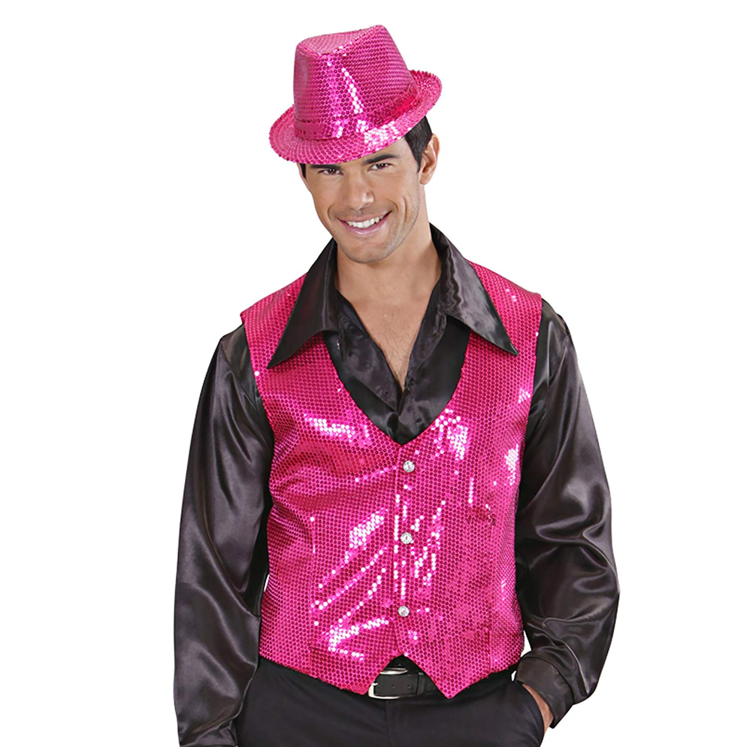 Widmann 9322G ? Sequins Vest for Men, Pink, L - Image 4