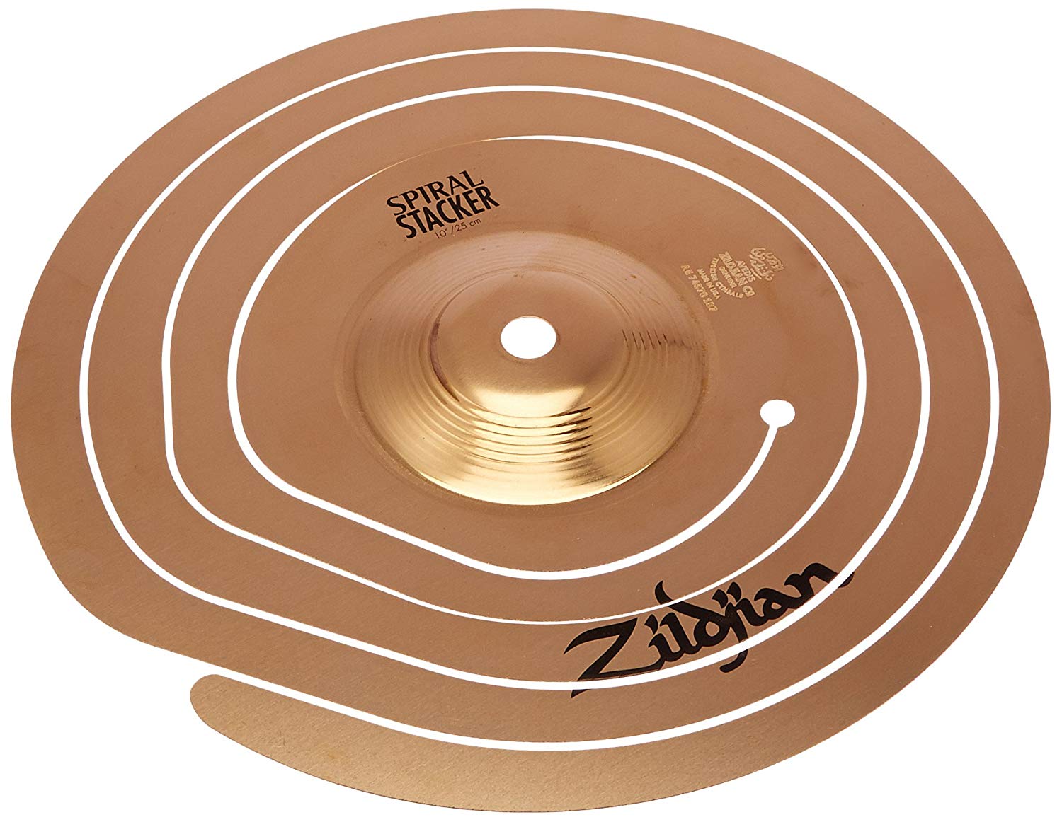 Zildjian FX Cymbals Series - 10 Inch FX Spiral Stacker, MultiColored, 10"