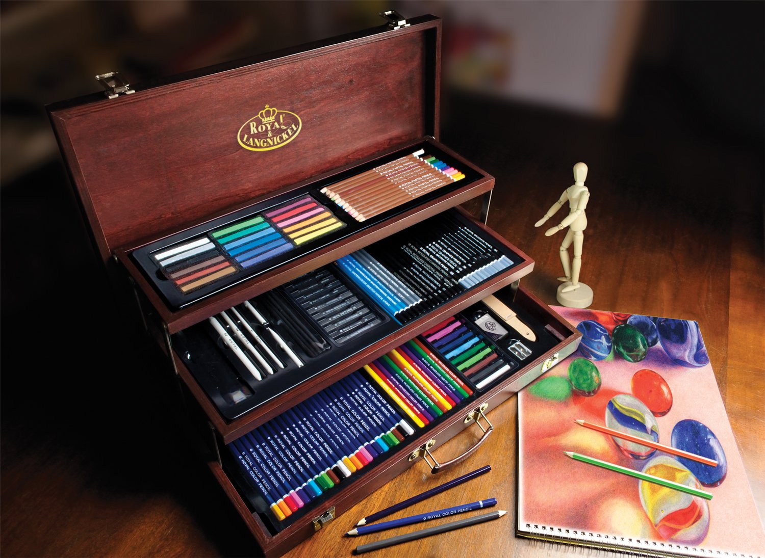 Royal & Langnickel Artist Premier Sketching and Drawing Set, Multicolor, 134 Count (Pack of 1) - Image 4