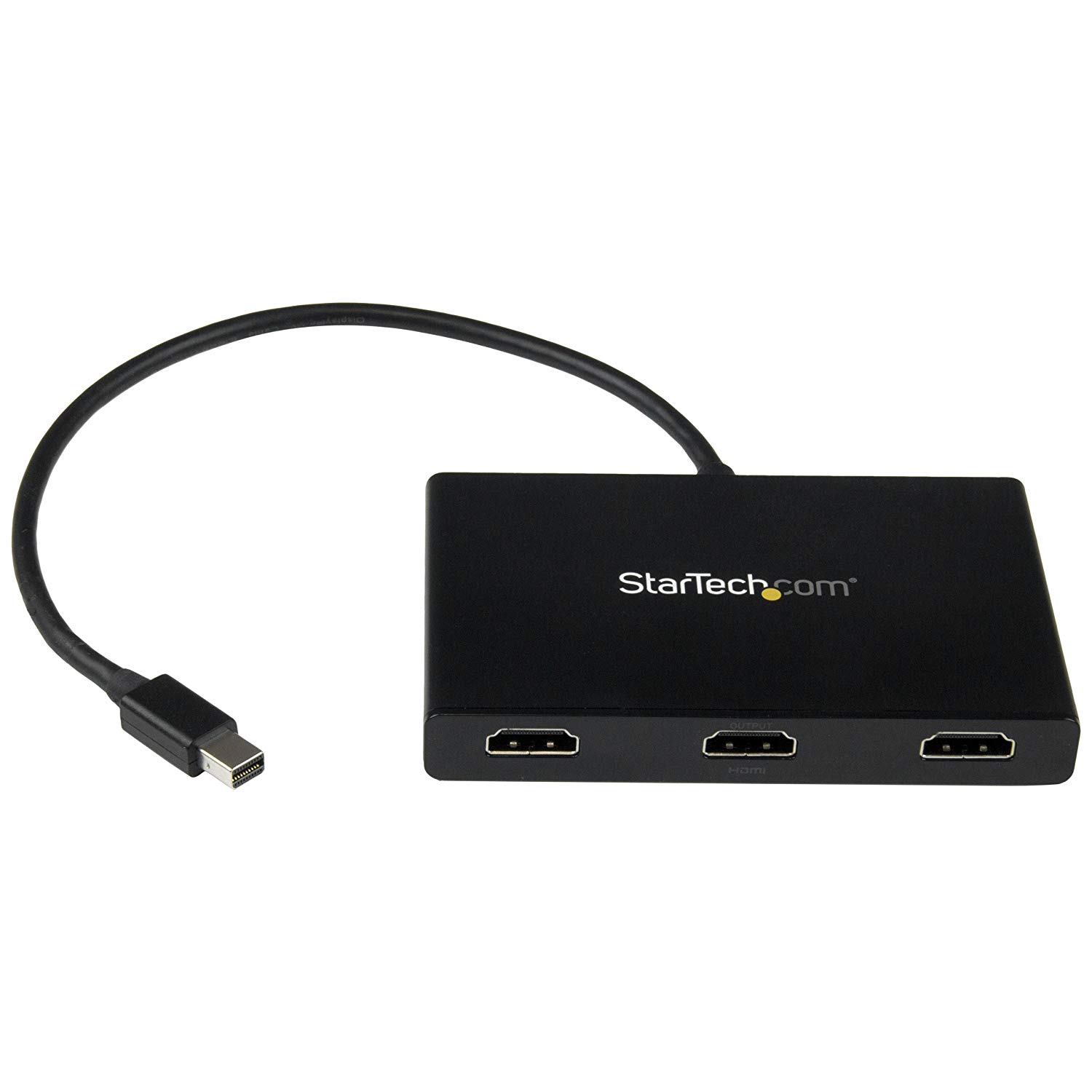 StarTech.com 3-Port Multi Monitor Adapter, Mini DisplayPort to HDMI MST Hub, Triple 1080p/Dual 4K 30Hz