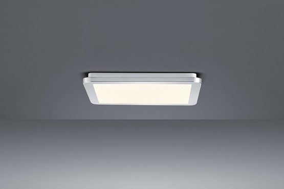 Trio Leuchten 656511806 Cesar A LED Ceiling Light, Metal, 18 Watt, Integrated, Chrome, Switch Dimmer, 30 x 30 x 3 cm - Image 3