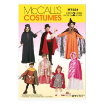 McCall's Patterns 7224 Kids,Children's/Boys/Girls Costumes,Sizes 2-4-5-6-7-8-10-12, cotton, One Envelope