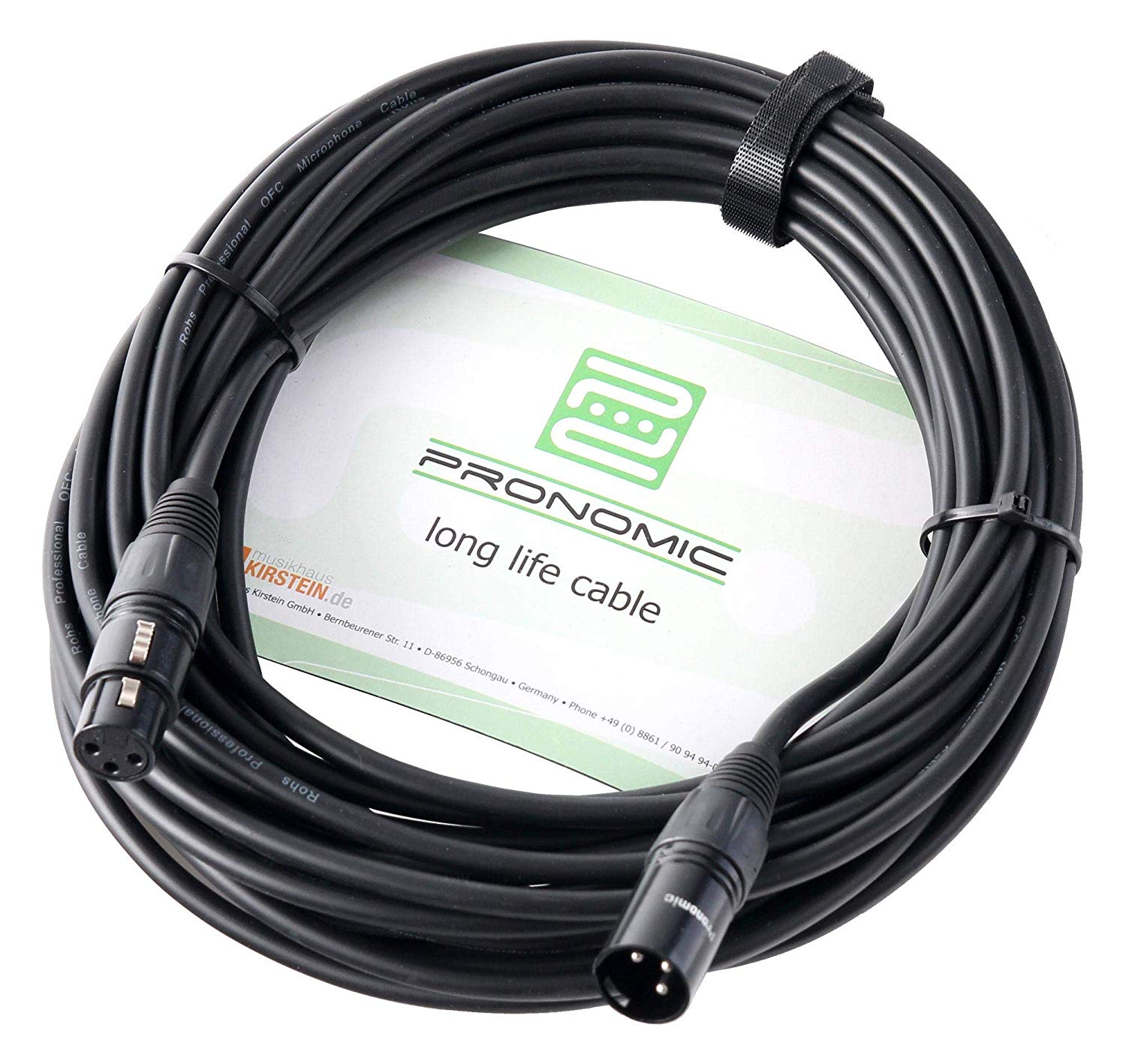 Pronomic Stage XFXM-10 Microphone Cable XLR 10 m Black, 10m
