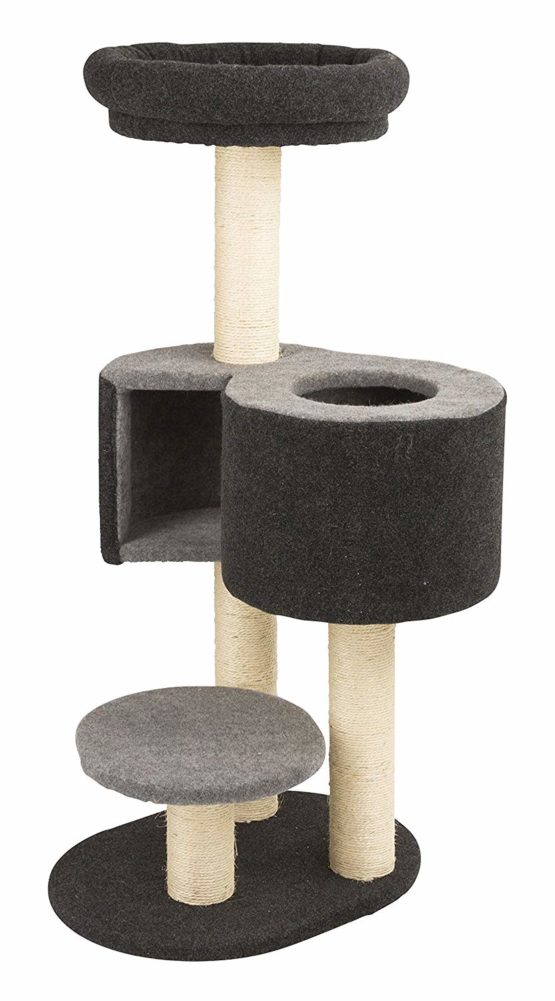 Kerbl Fridolin Made of Felt Cat Tree, 55 x 52 x 106 cm, Grey - Image 2