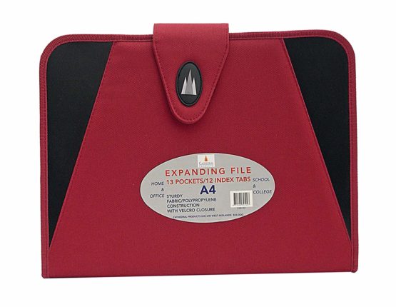 Cathedral Expanding file A4 fabric red