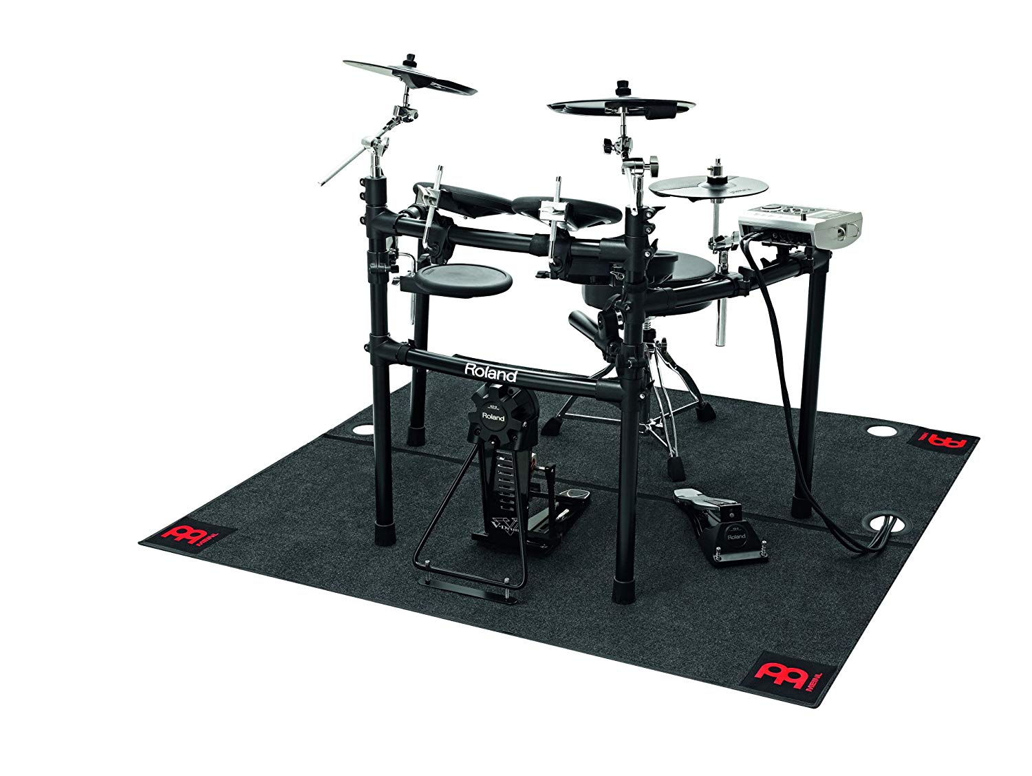 Meinl Percussion E-Drum Rug for Electronic Kits - Includes Bag and Quick Set Markers (MDR-E), Grey, 150 cm x 160 cm - Image 2