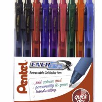 EnerGel X Pentel Pen with 0.7 mm Tip - Assorted Colours, YBL107/9-M