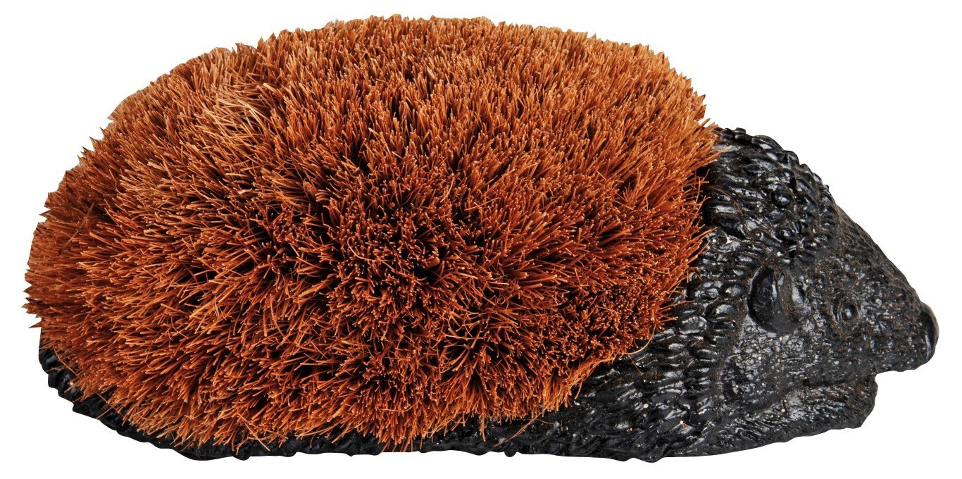 Fallen Fruits NVV9 Small Hedgehog Boot Brush, Brown and Black