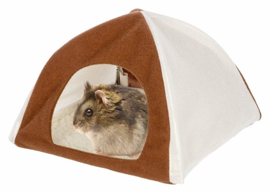 Kerbl Tipi Hamster,18 x 18 x 16 cm, Brown/White - Image 2