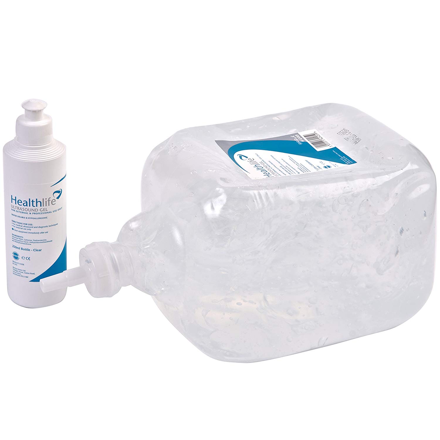 Healthlife Ultrasound Gel with Refill Bottle, 5 Litre, Clear, 5 l (Pack of 1) - Image 2