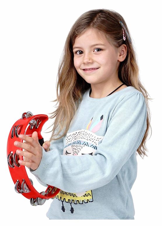 XDrum TM-1 RD Hand Tambourine Red - Image 2