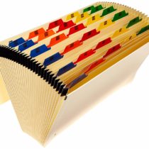 Cathedral 1-31 Expanding manilla file with multi coloured mylar tabs