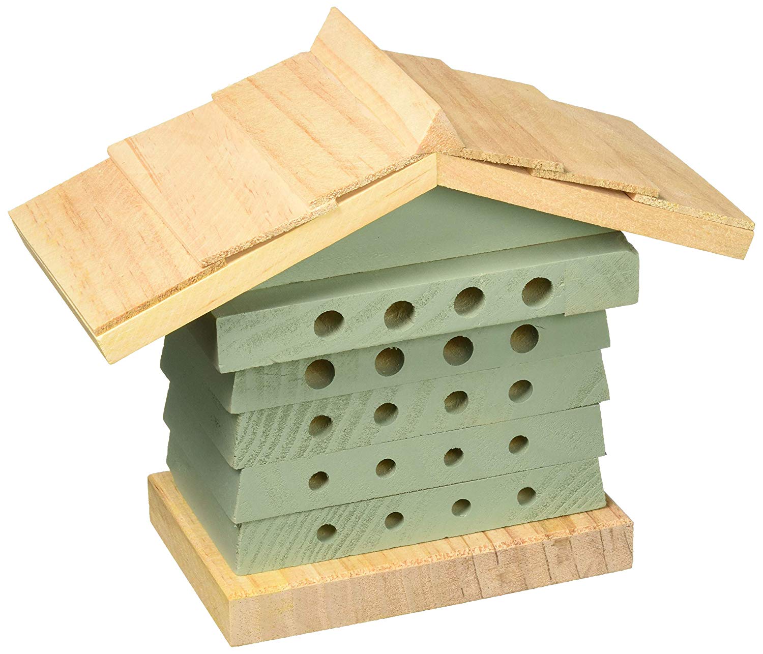 Wildlife World Solitary Bee Hyve, Green/Brown