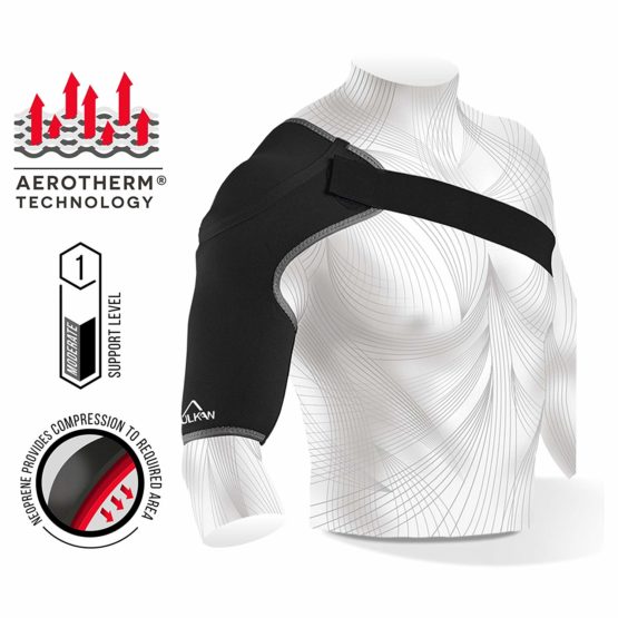 Vulkan Classic Shoulder Support Sports , Medium , Shoulder Brace for Rotator Cuff Injuries , AC Joint Support , and Dislocations , Shoulder Strap for Men and Women , Brace for Athletes and Exercising - Image 3