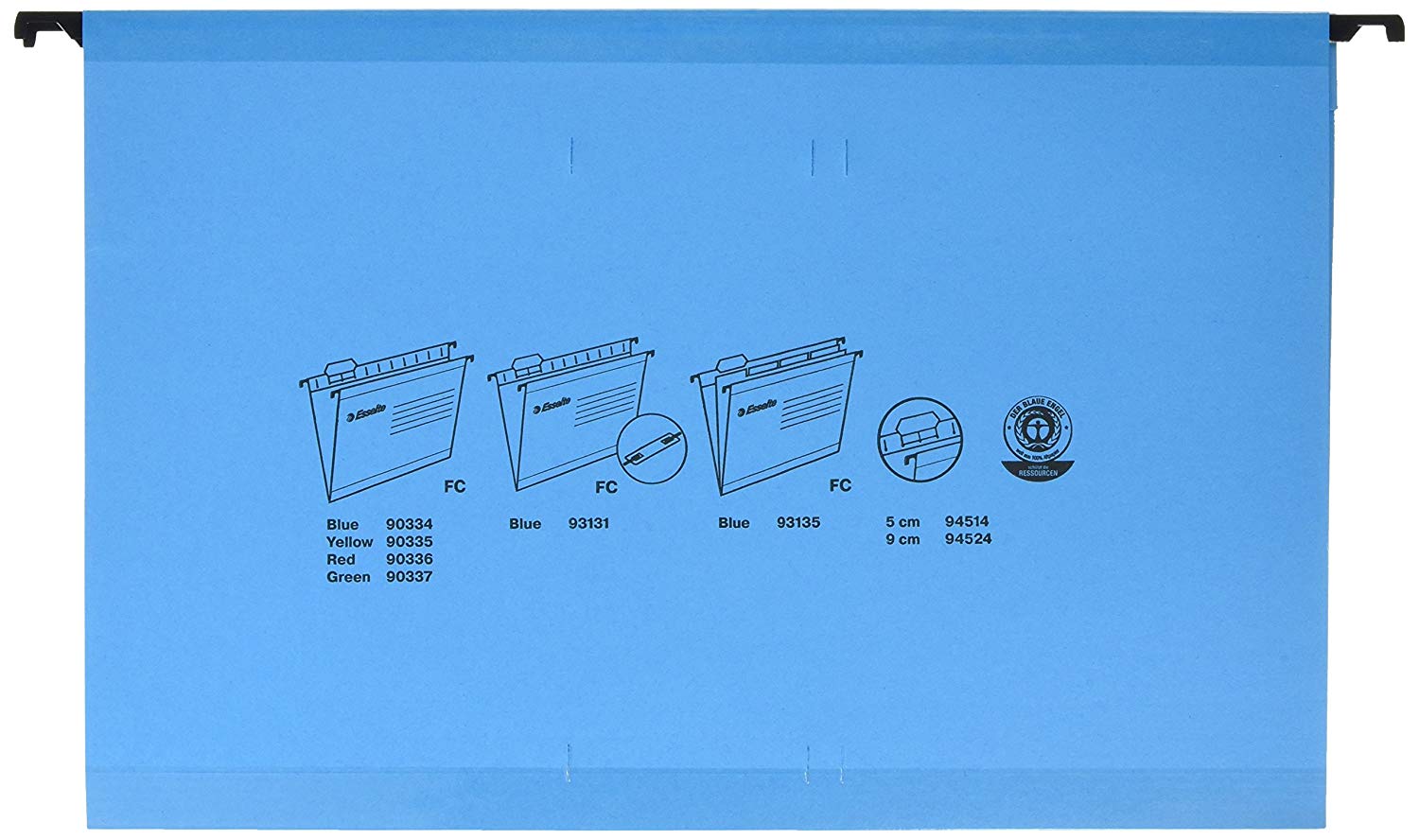 Esselte Pendaflex - Folio Folio with Hanging Hooks, 25 Count, Blue, Foolscap - Image 2