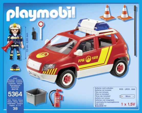 Playmobil 5364 City Action Fire Chief´s Car with Lights and Sound - Image 2