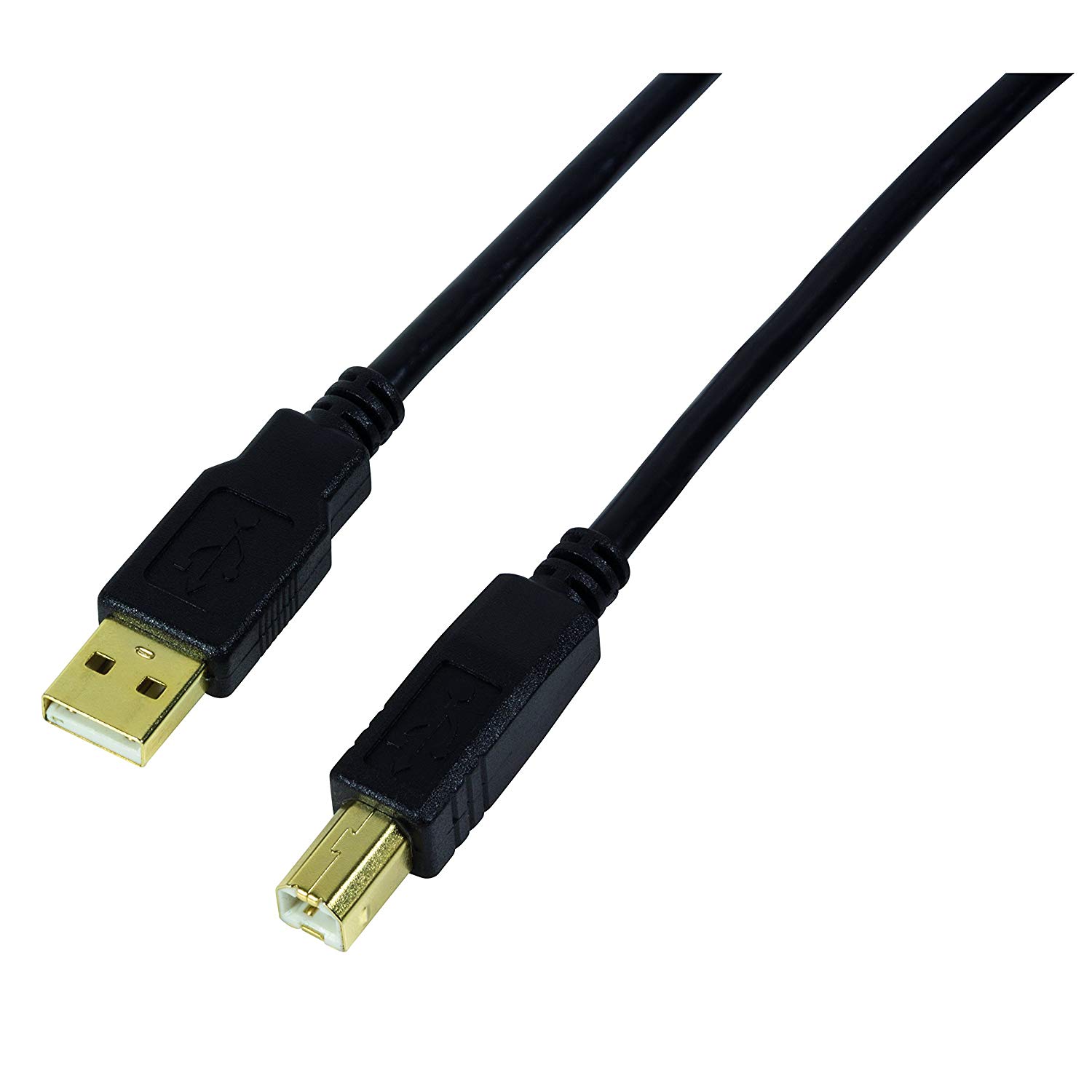 LogiLink USB 2.0 Active Repeater Cable 10 m Type A Male to Type B Male, Black, 10m