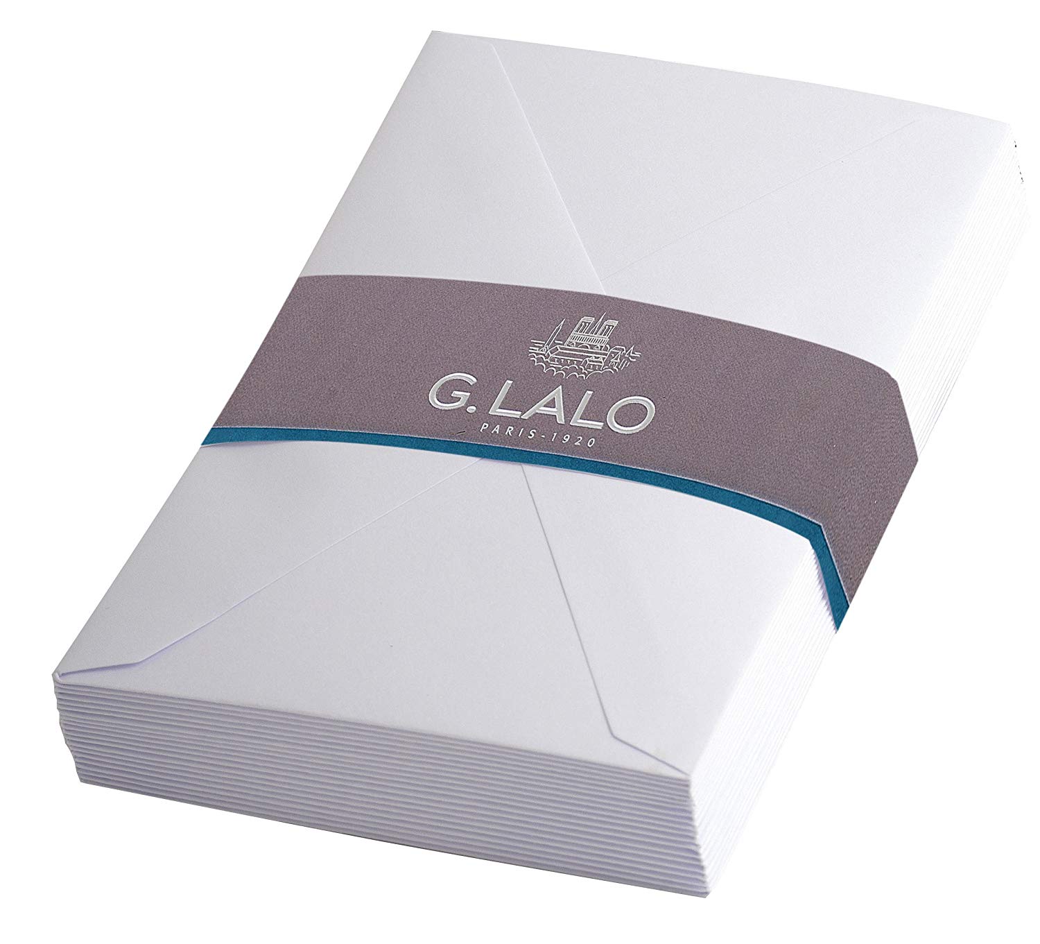 Lalo 24200L, Velin De France. A foil-Wrapped Pack of 20 gummed Business envelopes. Size: 9x14 cm, French Vellum - Image 2