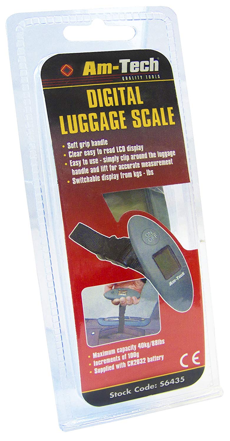 Amtech S6430 Luggage Scale with 1 m Tape, Clear, Transparent - Image 3