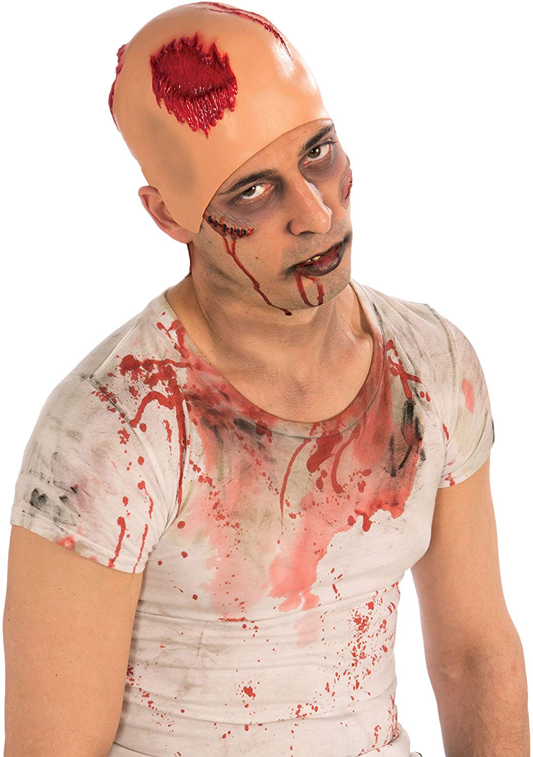 Bristol Novelty 72515 Bloody Bald Cap, One Size, Pink