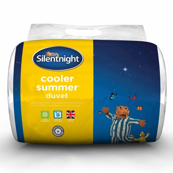 Silentnight Cooler Summer 4.5 Tog Duvet, White, Single