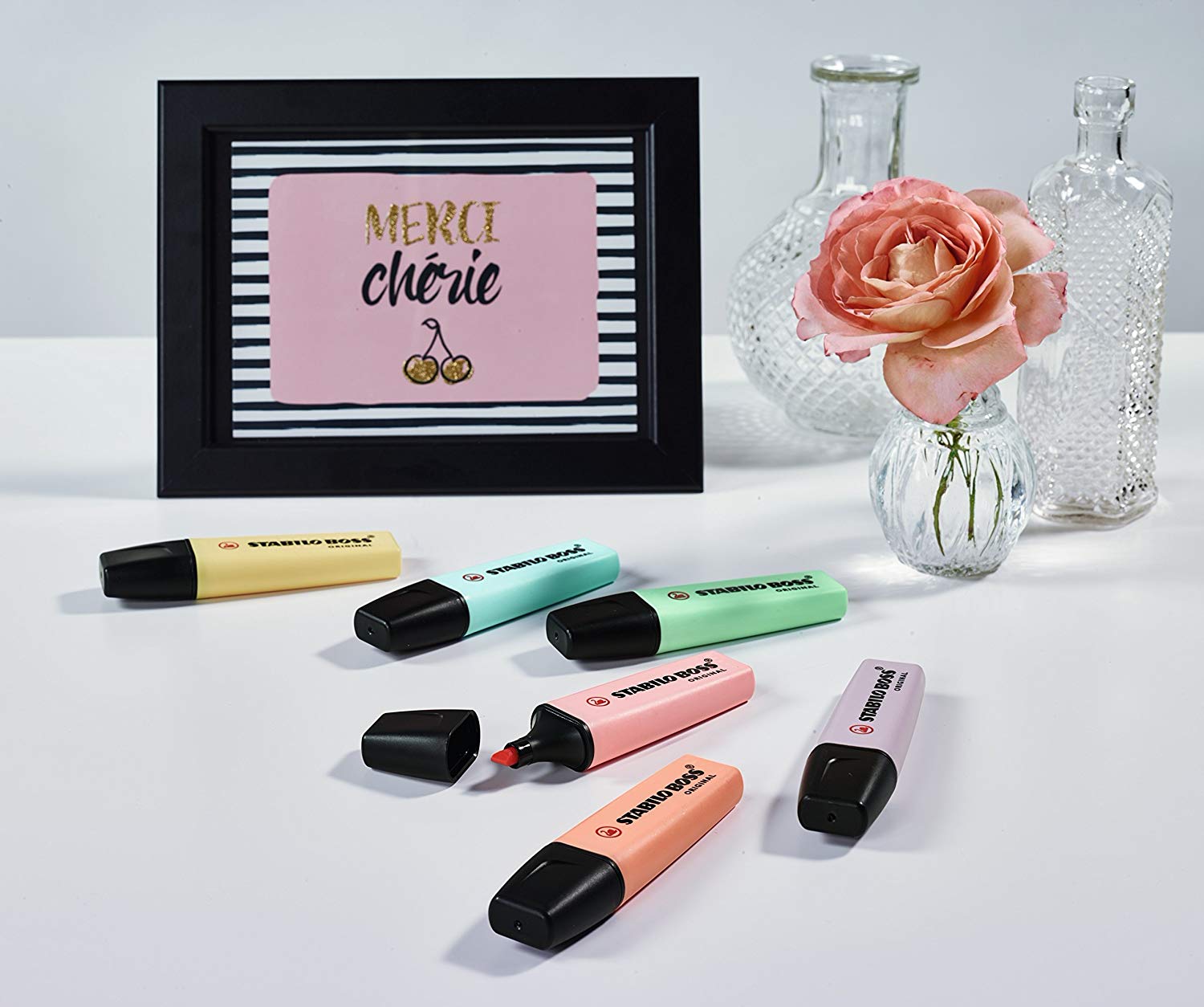 STABILO BOSS ORIGINAL Pastel - Highlighter - Pack of 10 - Pink Blush, 1 count (Pack of 10) - Image 4