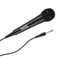 RockJam Karaoke Microphone Wired Unidirectional Dynamic Microphone with Three Metre Cord - Black