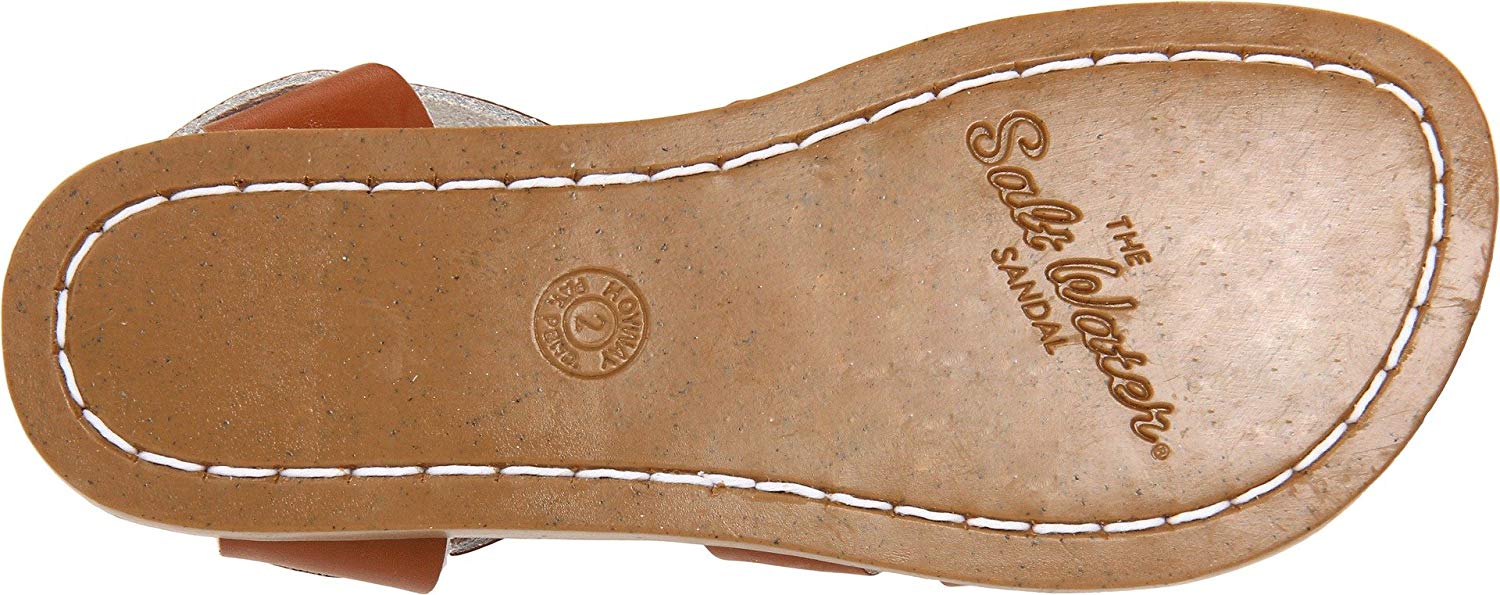 Salt Water Original Little Kid Leather Sandals, Tan, 13 Little Kid, 11 UK Child - Image 4